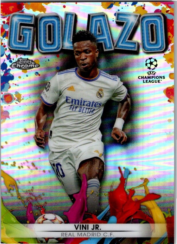 ヴィニシウス Topps Chrome Golazo Gold Lava 激レア 2023-24 Topps Chrome UEFA Club Competitions Lionel Messi