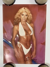 Ms. Danning Vintage Original Poster Pro arts 1981 Swimsuit Model Bathing Suit
