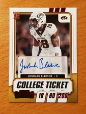 2021 Contenders Draft Red Foil #255 Joshuah Bledsoe Missouri Rookie Auto