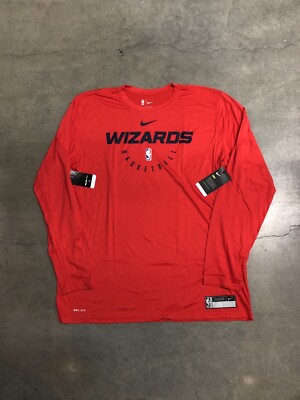 Washington Wizards NBA Nike Dri-Fit Team Training LS Shirt Men's