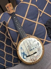Mastro Banjo  Vintage Rare Small Plastic River Show Boat Banjo. 