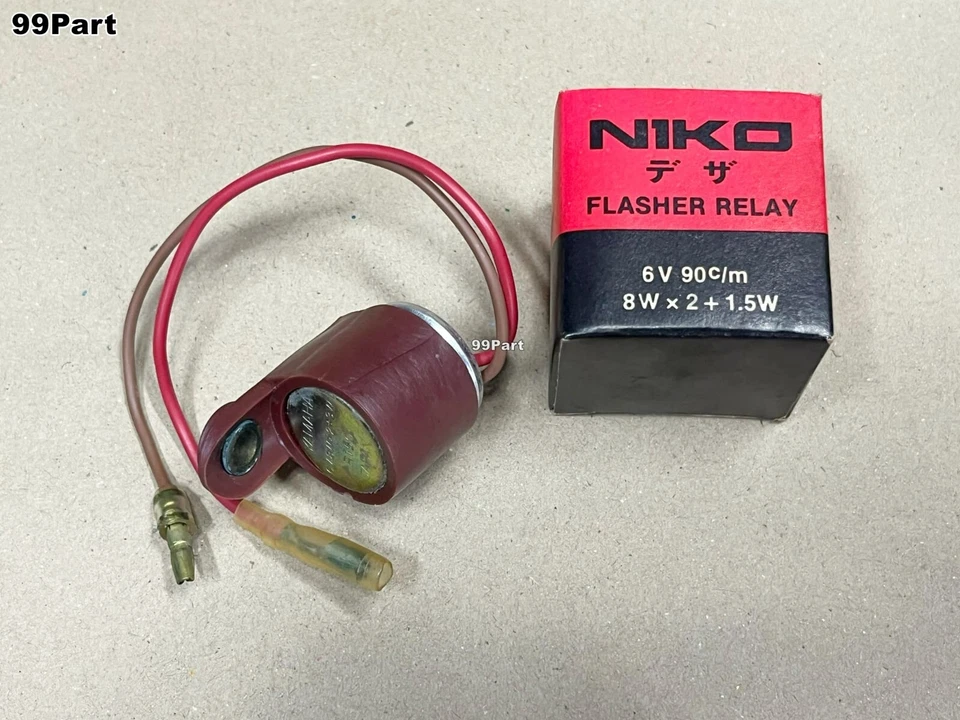 Yamaha YG1 YGS1 YJ1 YJ2 YL2 L2G Indicador Intermitente Relé Señal 6V Nuevo Antiguo Stock Foto 2 de 4