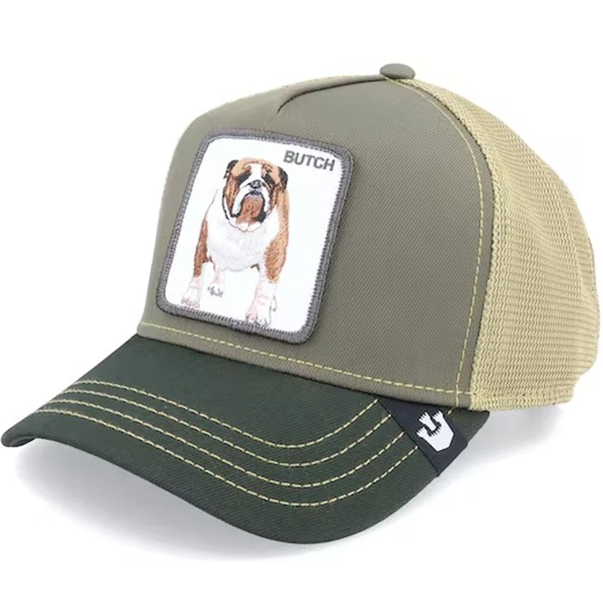 Goorin Animal Farm Trucker Baseball Snapback Hat Cap Butch Bulldog