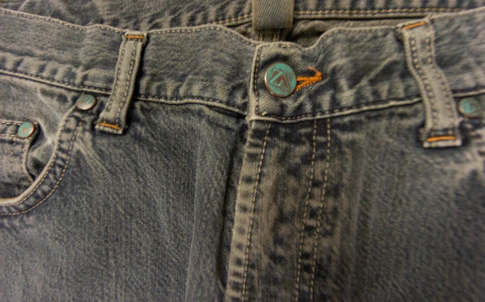 Мужские спортивные джинсы Zegna 38x34 из синей джинсовой ткани прямые повседневные для взрослых - Изображение 3 из 4