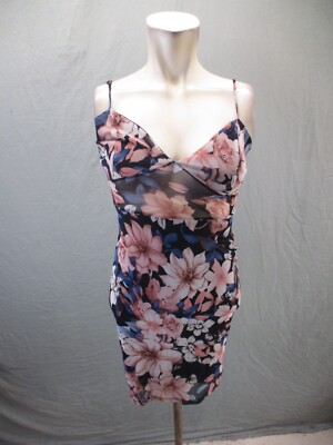 Fashion Nova Size S Womens Mesh Floral Lightweight Short Slim Bodycon Dress  236 | eBay