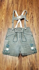 Genuine Vintage German Oktoberfest LEDERHOSEN Childs Shorts Suspender Austrian