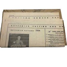 Butterick Vintage Mail Order Pattern 7564 16" Doll Wardrobe HTF RARE