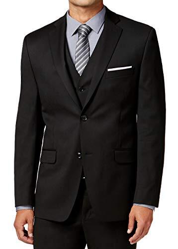 Alfani Mens Traveler Woven Notch Lapel Two-Button Suit Jacket Black 40L 19590₽