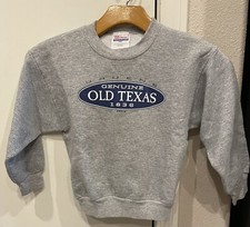 VINTAGE 1999 Gruene Genuine Old Texas Sweatshirt Tourist Youth Small 6-8