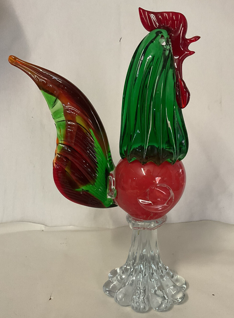 Beautiful Murano Glass Cockerel eBay
