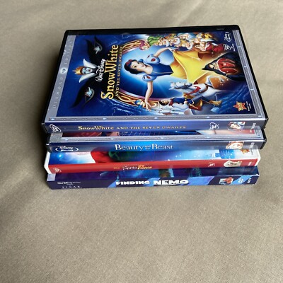 Disney 4 Movie Lot (DVD 4-Film Set) Snow White Beauty Beast Santa