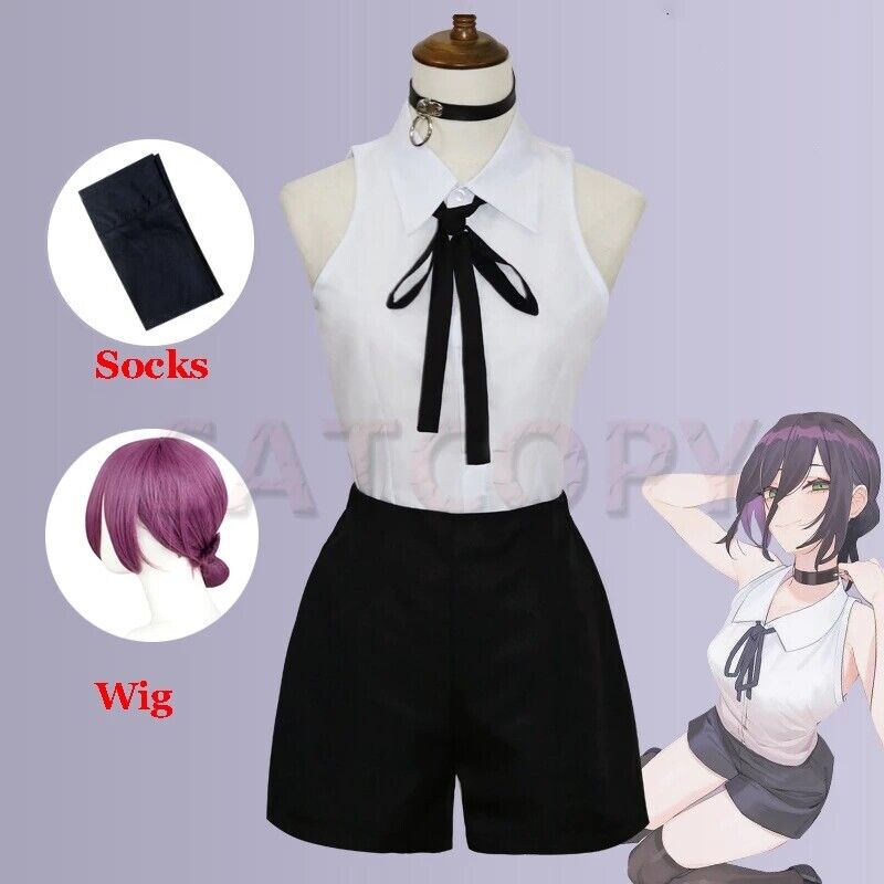 Anime Chainsaw Man Cosplay Costume Reze Halloween Party Clothes