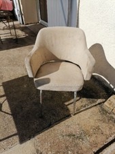 Fauteuil  Conference Style Knoll Tache Chrome 1960 1970 
