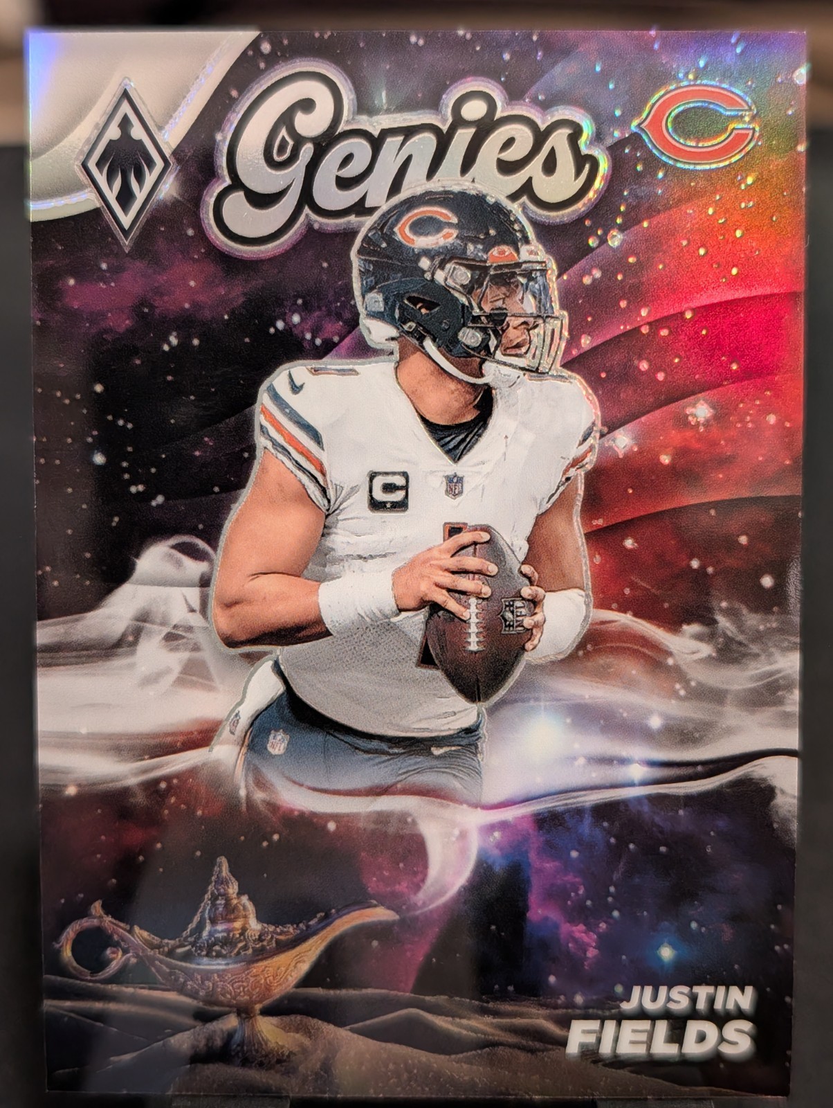 2023 Panini Phoenix Genies Justin Fields Case Hit SSP #GE-7