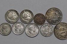 🧭 🇨🇭 SWITZERLAND 1 FRANC 1914 + 1945 SILVER + OTHERS LOT B91 #96 WS47