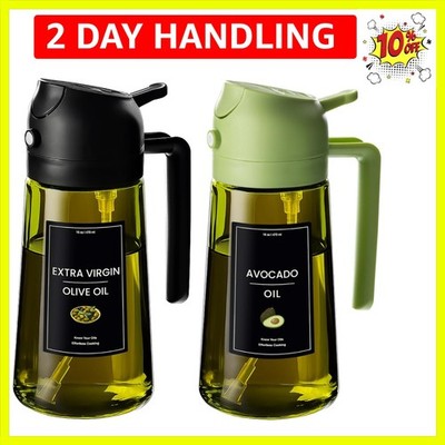 Compact 6oz Olive Oil Spritzer & Dispenser with Stickers - Effortless Cooking