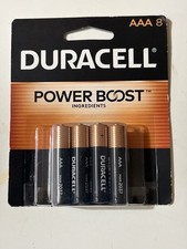 Duracell MN2400B8Z Alkaline AAA Batteries 8 battery Brand New Fast Shipping