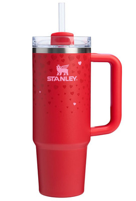 Stanley 40oz RUBY HEARTS Red Valentine s Day H2.0 Flowstate Quencher Tumbler