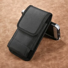 Vertical Cell Phone Holster Pouch for Samsung Wallet Case With Belt Clip Bag