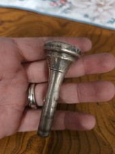 ROTH TRUMPET MOUTH PIECE IN SILVER PLATE FINISH, VINTAGE
