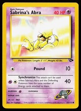 Sabrina's Abra 93/132 Common Gym Challenge Pokémon Card on eBay