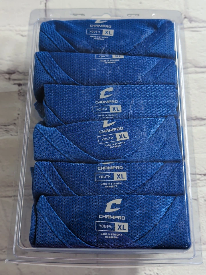 Chaleco Deportivo Marca Champro Chaleco de Malla Penny 6 Negro Azul Juvenil XL - NUEVO Foto 4 de 4