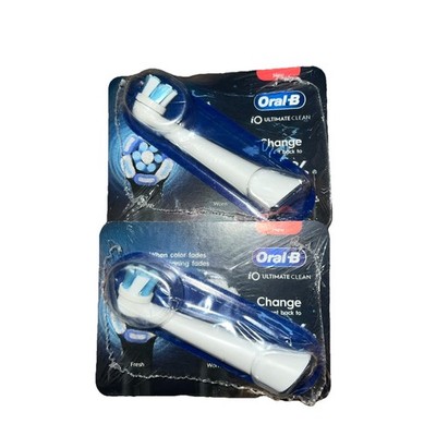 Oral-B iO Ultimate Clean Replacement Brush Heads White 2 Pack