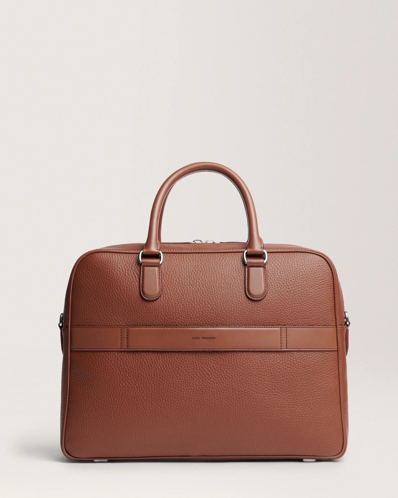 Carl Friedrik Dunloe Briefcase — Chestnut Full-Grain Leather image 2