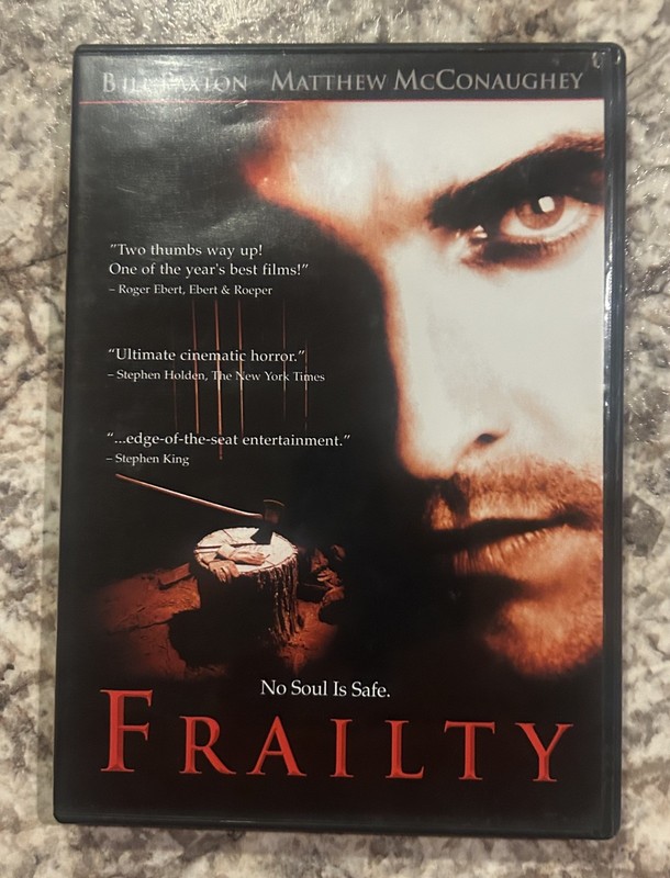 Frailty (DVD 2001 Horror) Matthew McConaughey Bill Paxton 