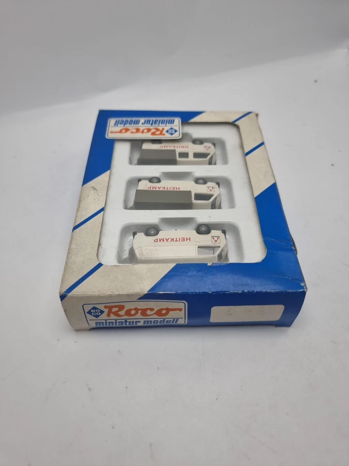 Vintage Roco Miniatura Modelo 3x Volkawagen Tipo 2 Heitkamp Van Collection Nº1566 Foto 4 de 4