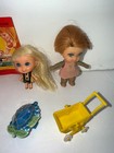 Vintage MATTEL Little Kiddles  NURSE Jewelry Case LOUISE LOCKET Santa STROLLER — photo 7