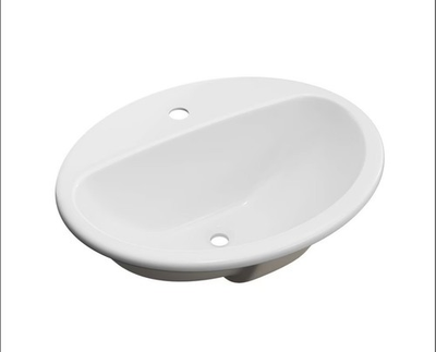 #ad #ad ProFlo Rockaway PF20171WH Oval Drop In Sink w Overflow amp; 1 Faucet Hole White $49.50