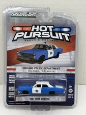 Greenlight Hot Pursuit 1967 Ford Custom Chicago Illinois Police Car 1:64