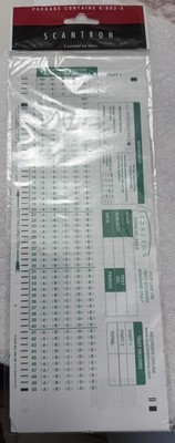 882-E Scantron Compatible Testing Sheet - 6 Sheet Pack