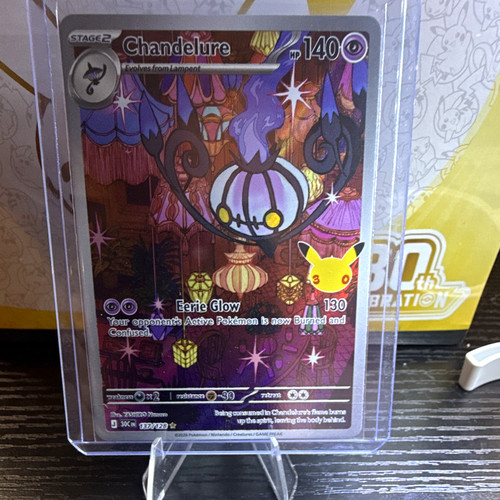 Pokemon TCG Chandelure 137/128 Sword & Shield Secret Rare Holo English 140 HP