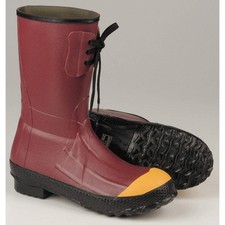 LACROSSE 00223120-10 Rubber Boot,Men's,10,Mid-Calf,Red,PR 21AE36