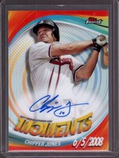CHIPPER JONES 2025 Topps Finest Moments Refractor Autograph Auto #FMA-CJ