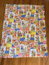 Vintage Handmade Baby Quilt Patchwork Children s Nursery theme. Unisex