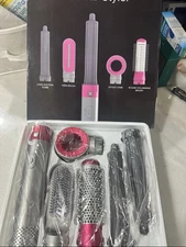 5 in 1 Hair Dryer Brush Set–Air Styler for Hair,Blow Dryer Curling Iron&Airbrush