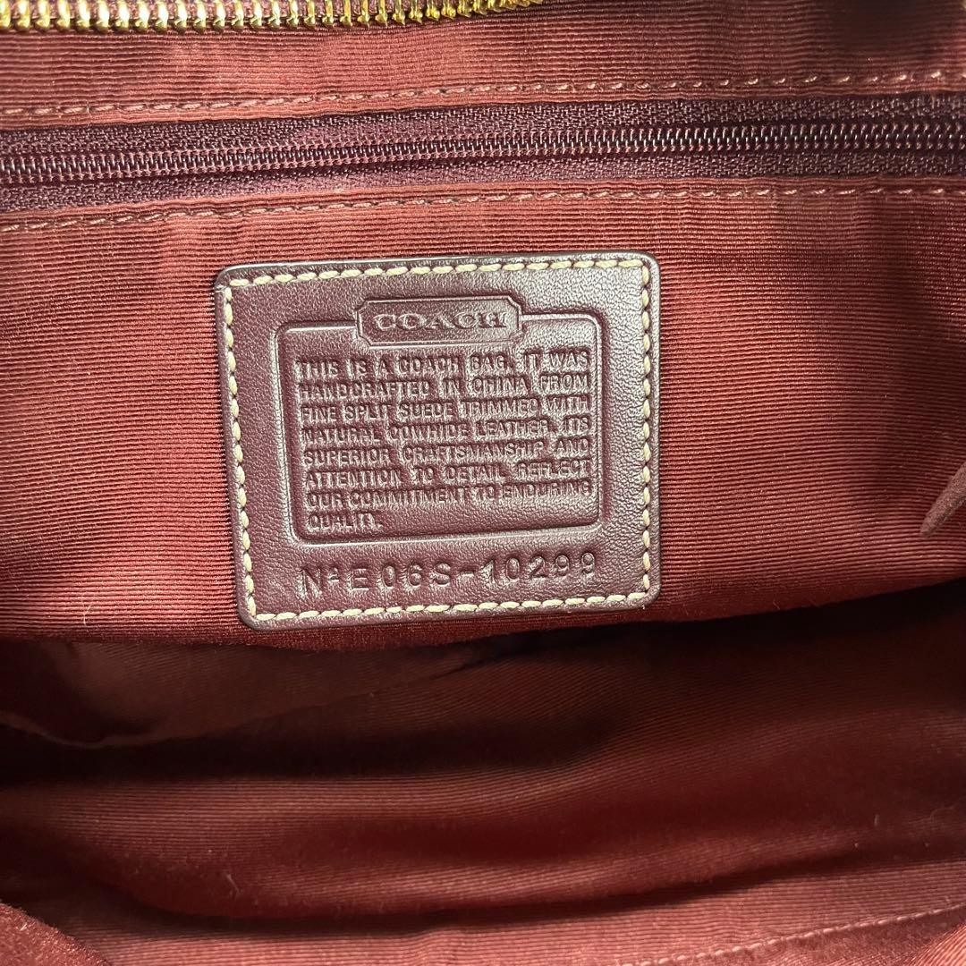 Coach Patchwork Suede Leather Handbag Mini Boston… - image 9