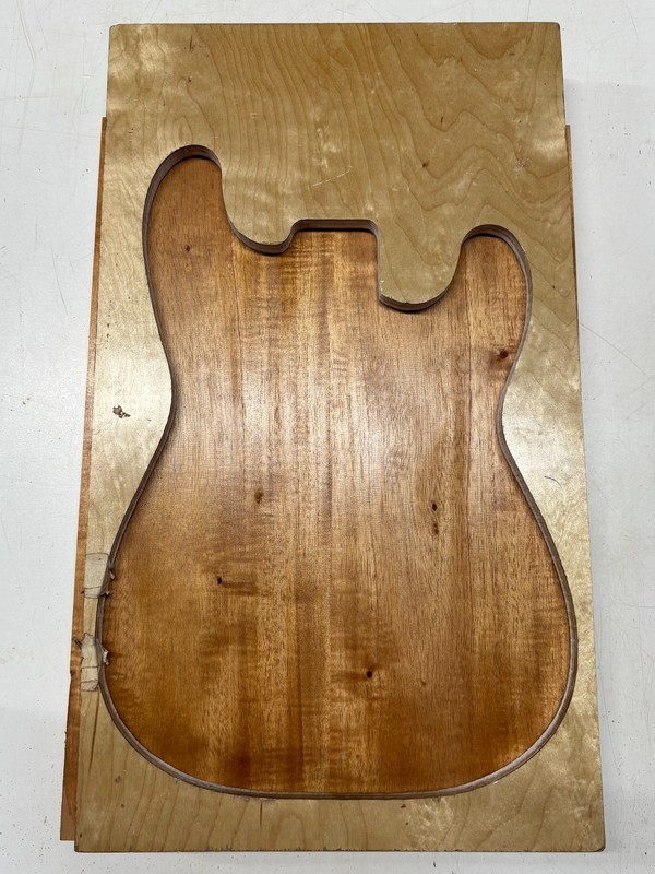 Spanish Cedar Guitar Body Blank 21" x 14-1/2" x 2" (2-Pcs Glued) Tonewood#73