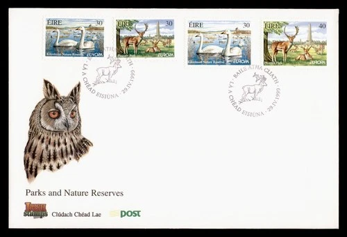 DR WHO 1999 IRELAND FDC PARKS/NATURE RESERVE WILDLIFE COMBO EUROPA M77325