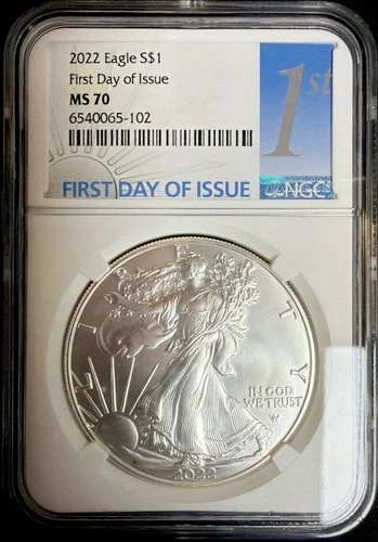 Photo of a 2022 American Silver Eagle from an eBay listing that sold on Jul 20, 2026