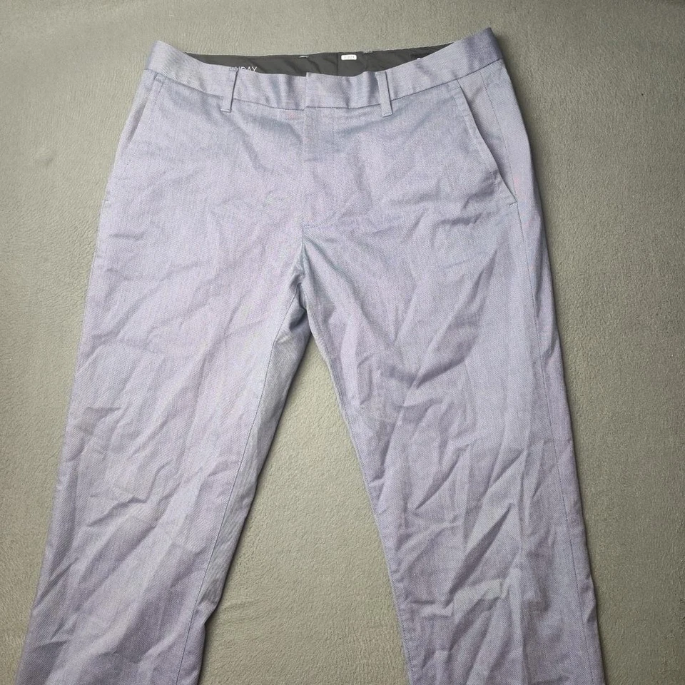 Bonobos Monday Dress Pants Mens 32x32 Gray Slim Fit Stretch Cotton Blend Casual - Image 2 of 4