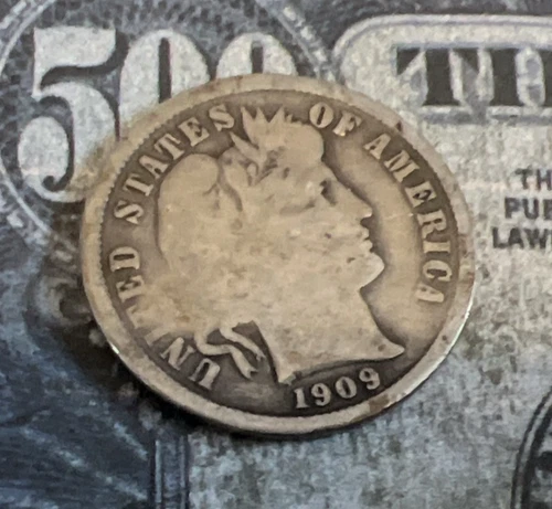 1909 P  Barber Dime - Nice Find - Great Filler Coin - Combined Shipping