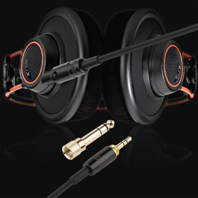Weishan K702 Cable Coiled Aux Cord Replacement for AKG Q701, K712