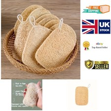 Body Scrubber - Natural Loofah Exfoliating Sponges for Bath Cleaning