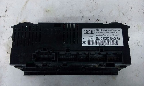 02-05 Audi A4 Temperature Climate Control Thru VIN 400000 Option 2V5 - Picture 2 of 2