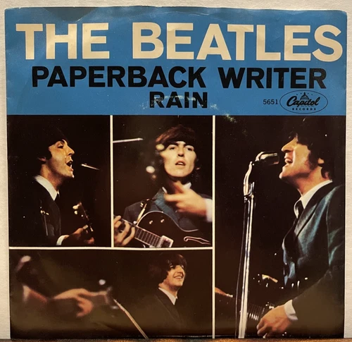 Rock 45 THE BEATLES Paperback Writer / Rain CAPITOL WITH PICTURE SLEEVE