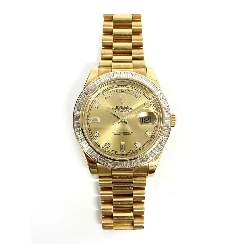 Rolex Day-Date II 2014 218398BR, 41 mm, pulsera President, oro amarillo, champ... Foto 2 de 4